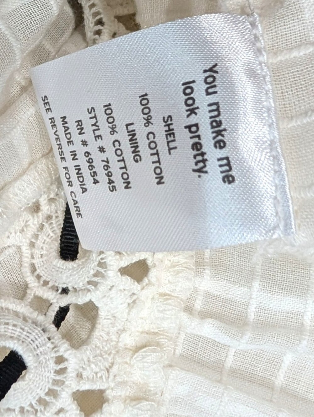 Rahi Eyelet Embroidered cotton Boho Dress Xs - Picture 5 of 5